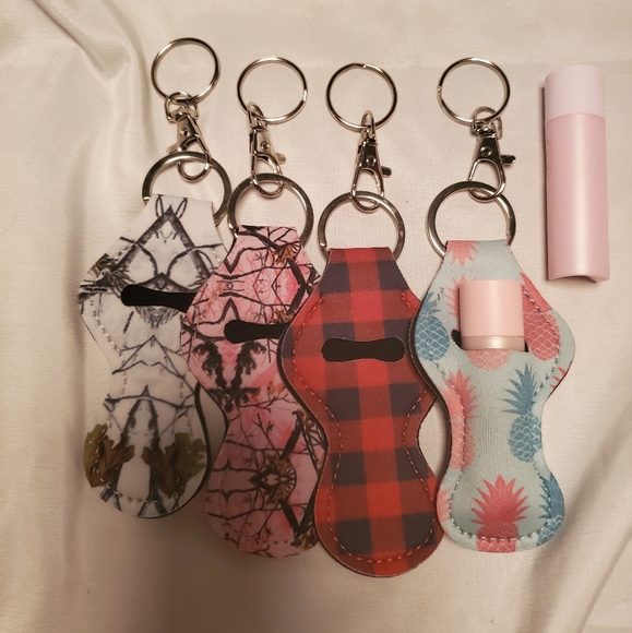 EOS lip balm and lip balm/lipstick keychain holders - Picture 2 of 2